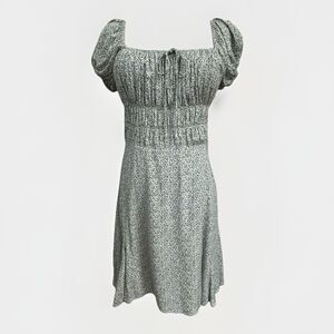 Lani The Label Floral Women's Smocked Puff Sleeve Dress M